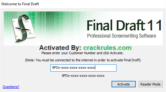 final draft 10 mac crack